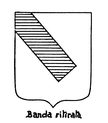 Bild des heraldischen Begriffs: Banda ritirata